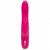 Розовый перезаряжаемый вибратор Rabbit Slimline Curve Rechargeable - 24 см.