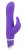 Фиолетовый силиконовый вибратор со стимулятором клитора - 21 см.