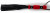 Многохвостовый черный флогер с красной ручкой - 44 см.