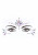 Эротический комплект с наклейкой на лицо Bra Set With Garters & Dazzling Sticker