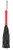 Черная многохвостая плеть-флоггер с красной ручкой - 40 см.