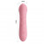 Нежно-розовый перезаряжаемый вибромассажер Candice - 14,2 см.