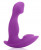 Фиолетовый G-вибромассажер с шипиками на основании - 10,5 см.